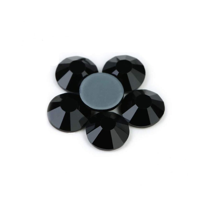 Dowarm Hotfix Crystal Rhinestones, Hot Fix Crystals for Crafts Clothes, Flatback Glass Crystal for Decoration, Round Gems (Jet Black, SS30 288PCS) - Image 4